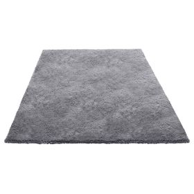 Indoor Plush Area Rugs, 8 x 10 ft Soft Plush Carpet, Furry Shag Area Rugs for Living Room, Bedroom, Sunroom, Modern Home Decor Aesthetic, Non-She